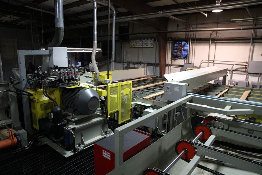 Lico Machinery DEL Series optimized ripping systems, infeed section