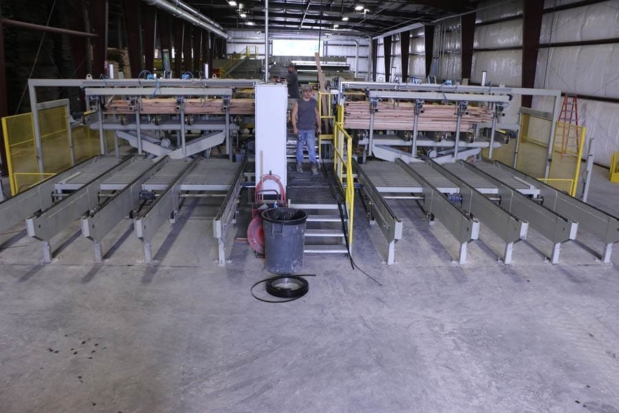 Lico Machinery Stackers optimized stacking systems, infeed section